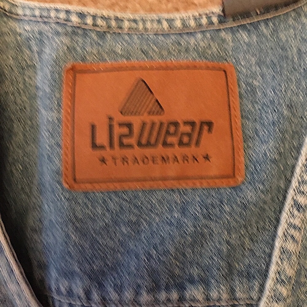 Vintage Liz wear rhinestone denim jean vest M - Picture 12 of 12